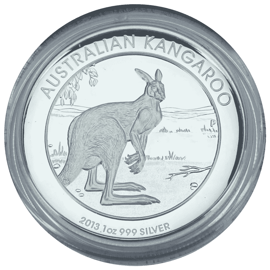 Picture of 2013 Australian 1oz Silver Kangaroo High Relief Proof Coin in Presentation Box