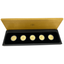 Picture of 2007 Australian 1/2oz Gold Discover Australia 5 Proof Coin Set in Wooden Box