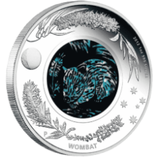 Picture of 2012 1oz Opal Series Wombat Silver Proof Coin