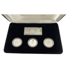 Picture of 1990 Australian Masterpieces in Silver The Silver Dollars Silver 4 Coin Proof Set