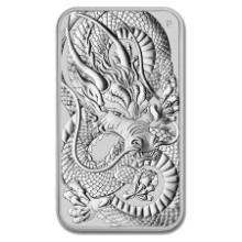 Picture of 2021 1oz Perth Mint Silver Dragon Rectangular Coin