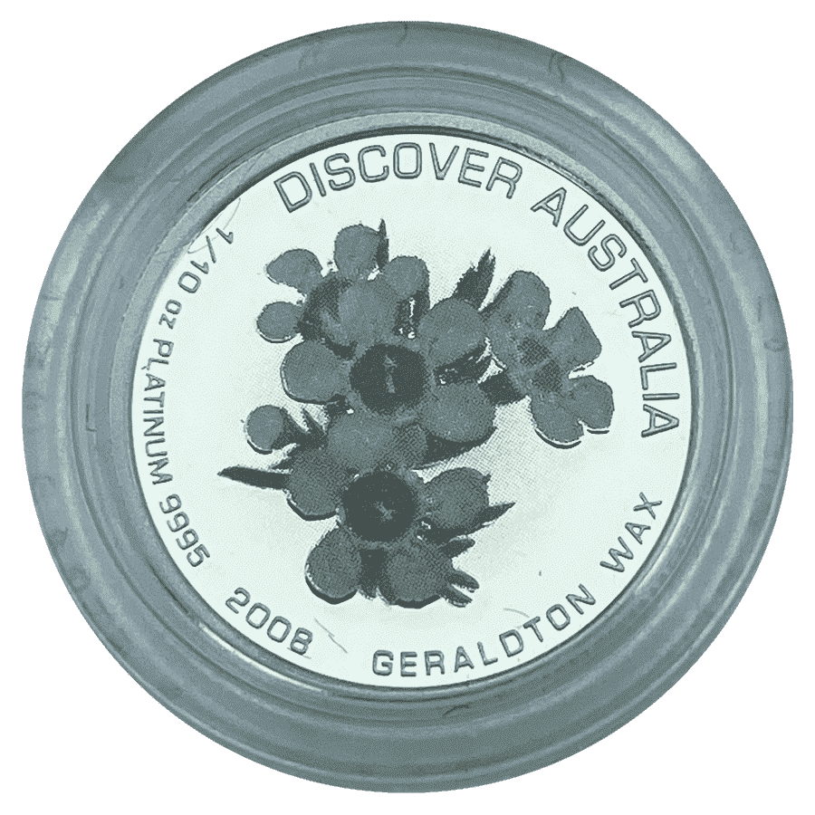 Picture of 2008 Australian 1/10th oz Platinum Discover Australia Geraldton Wax Proof Coin