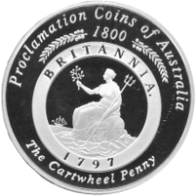 Picture of 2000 Australian 1oz Silver Proclamation The Cartwheel Penny Proof Coin in Presentation Box