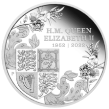 Picture of 2022 1oz The Queen's Platinum Jubilee Silver Proof Coin