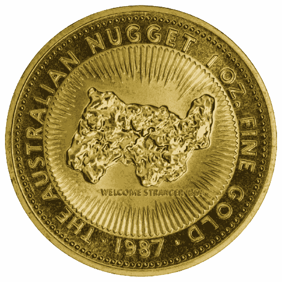 Picture of 1987 1oz Australian Nugget Gold Coin