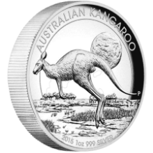 Picture of 2015 Australian 1oz Kangaroo Silver High Relief Proof Coin in Presentation Box