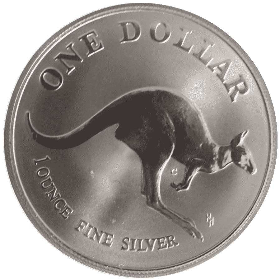 Picture of 1993 Australian 1oz Silver $1 Kangaroo Uncirculated Coin in Presentation Sleeve