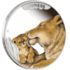 Picture of 2014 Australian 1/2oz Silver Mother's Love Lioness Proof Coin in Presentation Box