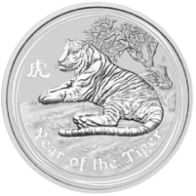 Picture of 2010 1oz Lunar Tiger Silver Coin