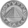 Picture of 1oz Aztec Calendar & Pyramid Silver Round