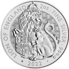 Picture of 2022 2oz Royal Tudor Beasts - Lion of England Silver Coin