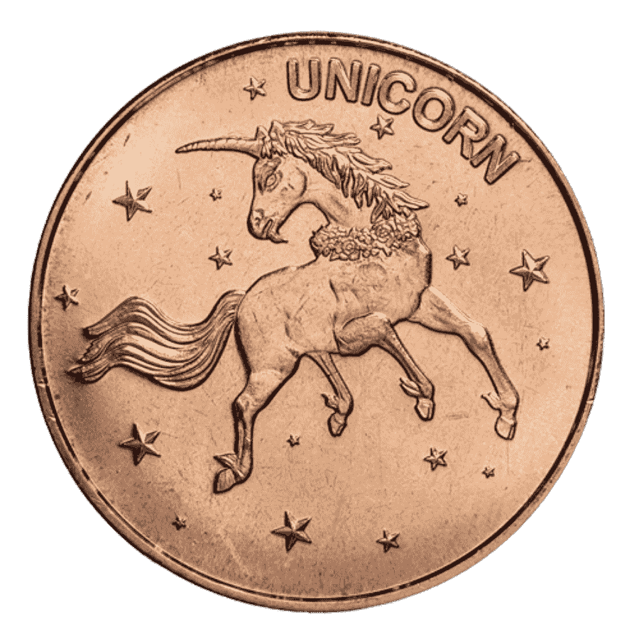Picture of 1oz Unicorn Copper Round