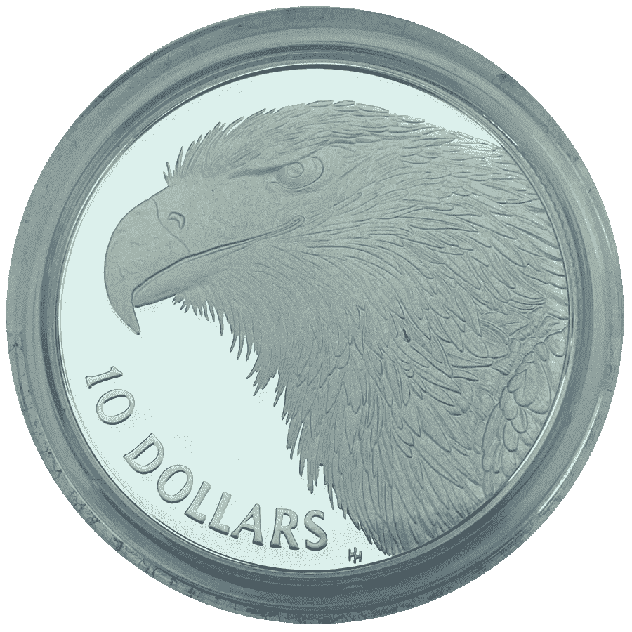 Picture of 1994 Australian 40g Silver $10 Piedfort Series Birds of Australia Wedge-Tailed Eagle in Presentation Sleeve
