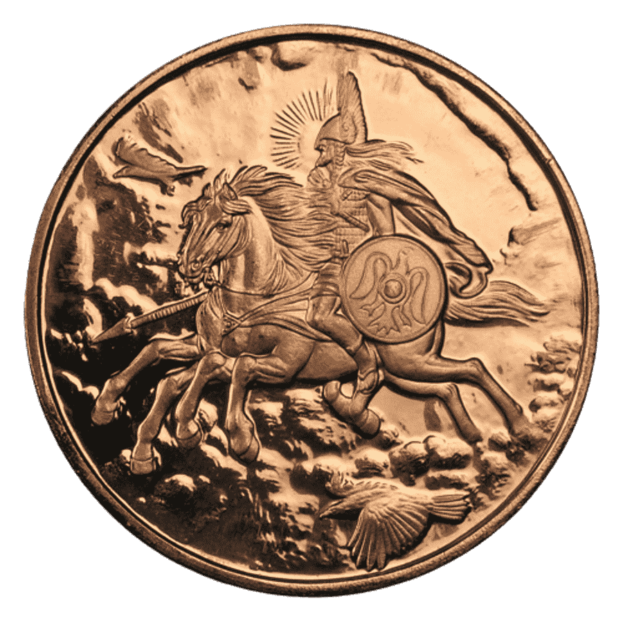 Picture of 1oz Nordic Creatures Sleipnir Copper Round