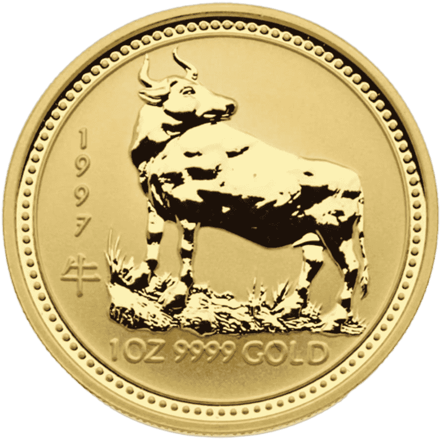 Picture of 1997 1oz Lunar Year of the Ox Gold Coin