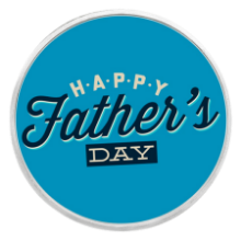 Picture of 1oz Happy Fathers Day Colourised Silver Coin (Blue)