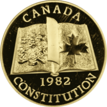 Picture of 1982 16.96g Canadian Constitution BU Gold Coin