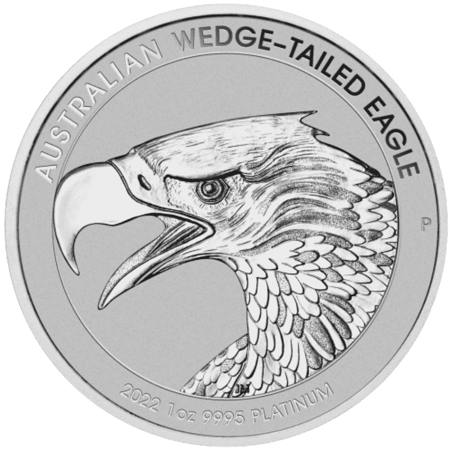 Picture of 2022 1oz Australian Wedge-Tailed Eagle Enhanced Reverse Proof Platinum Coin in presentation box