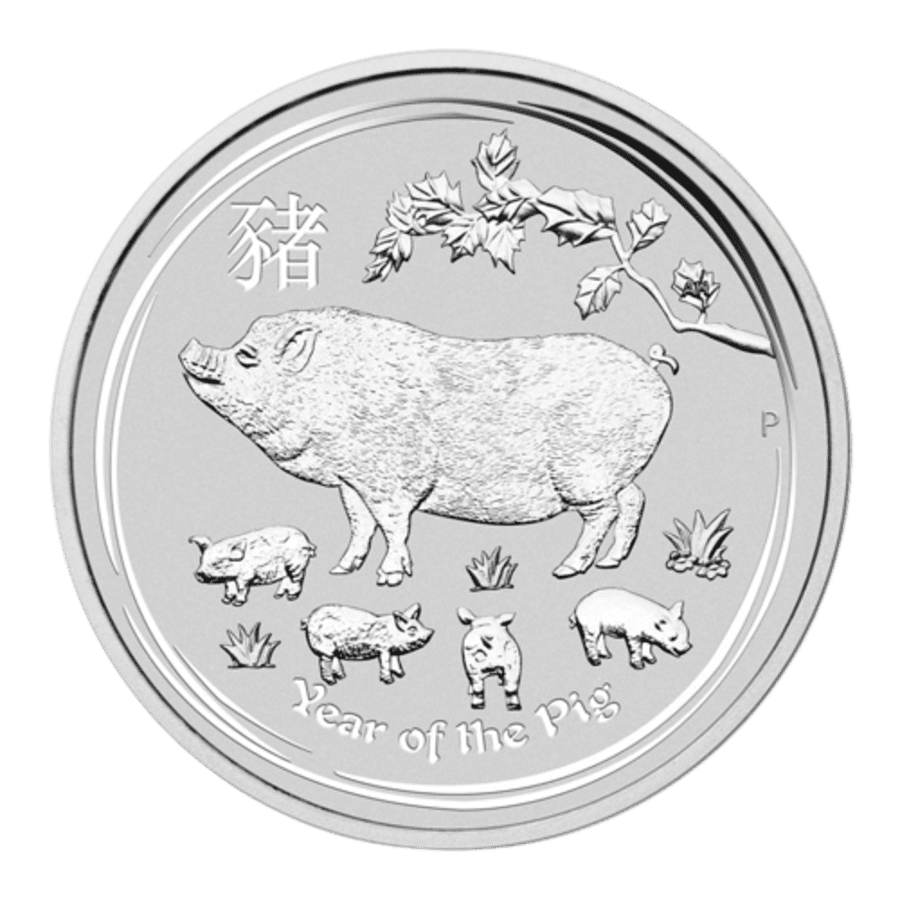 Picture of 2019 1/2oz Lunar Pig Silver Coin