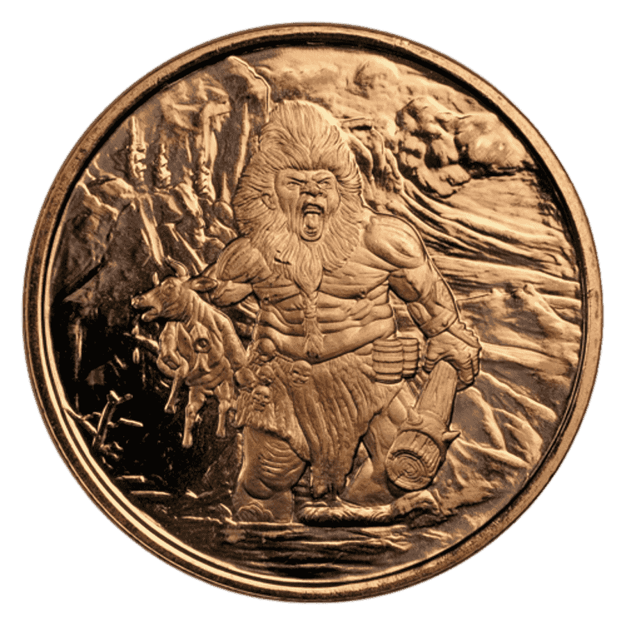 Picture of 1oz Nordic Creatures Frost Giant Copper Round