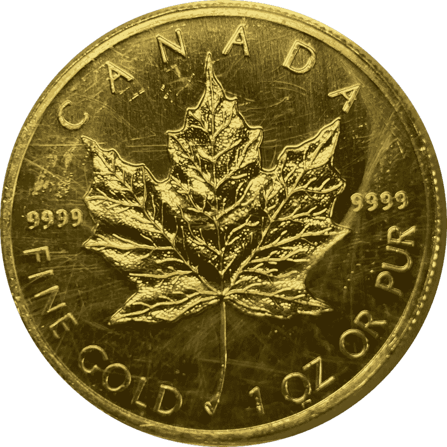 Picture of 1990 1oz Canadian Maple Gold Coin