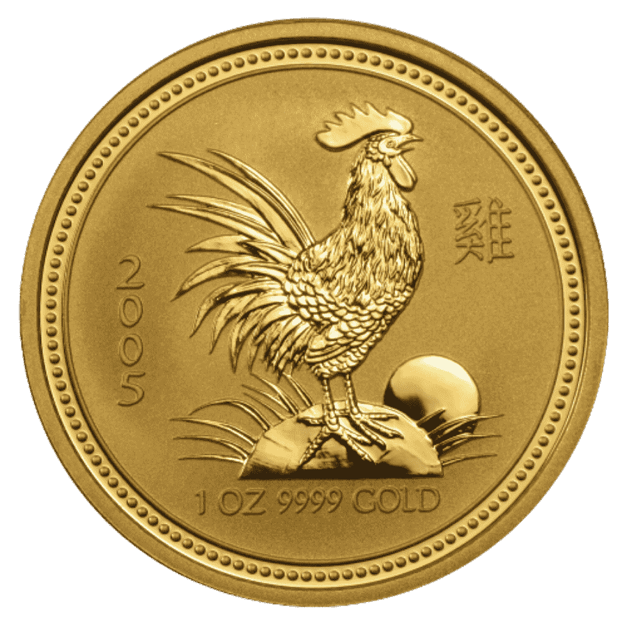 Picture of 2005 1oz Lunar Year of the Rooster Gold Coin