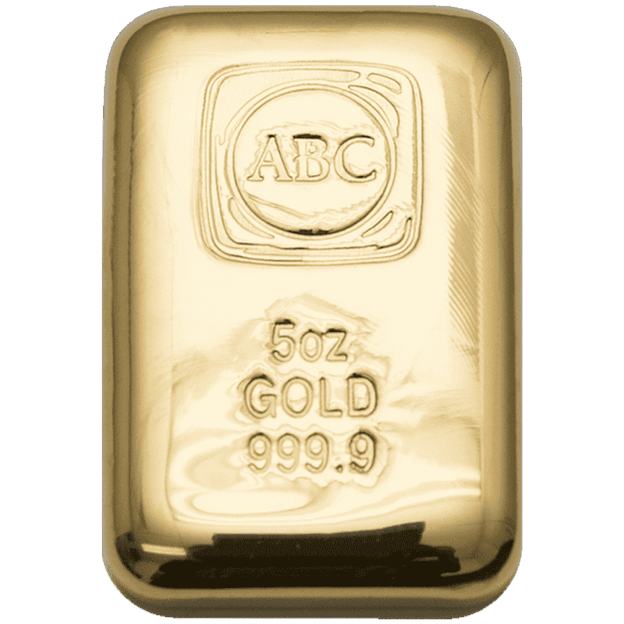 Picture of 5oz ABC Gold Cast Bar