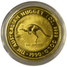 Picture of 1990 1oz Australian Nugget Gold Coin - Red Kangaroo