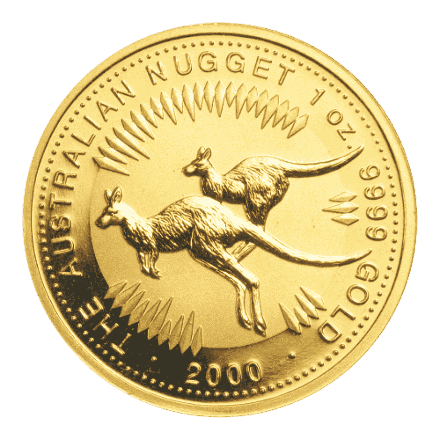 Picture of 2000 1oz Australian Nugget Kangaroo Gold Coin