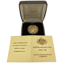 Picture of 1980 Australia 10g Gold $200 Koala Proof Coin in Presentation Box