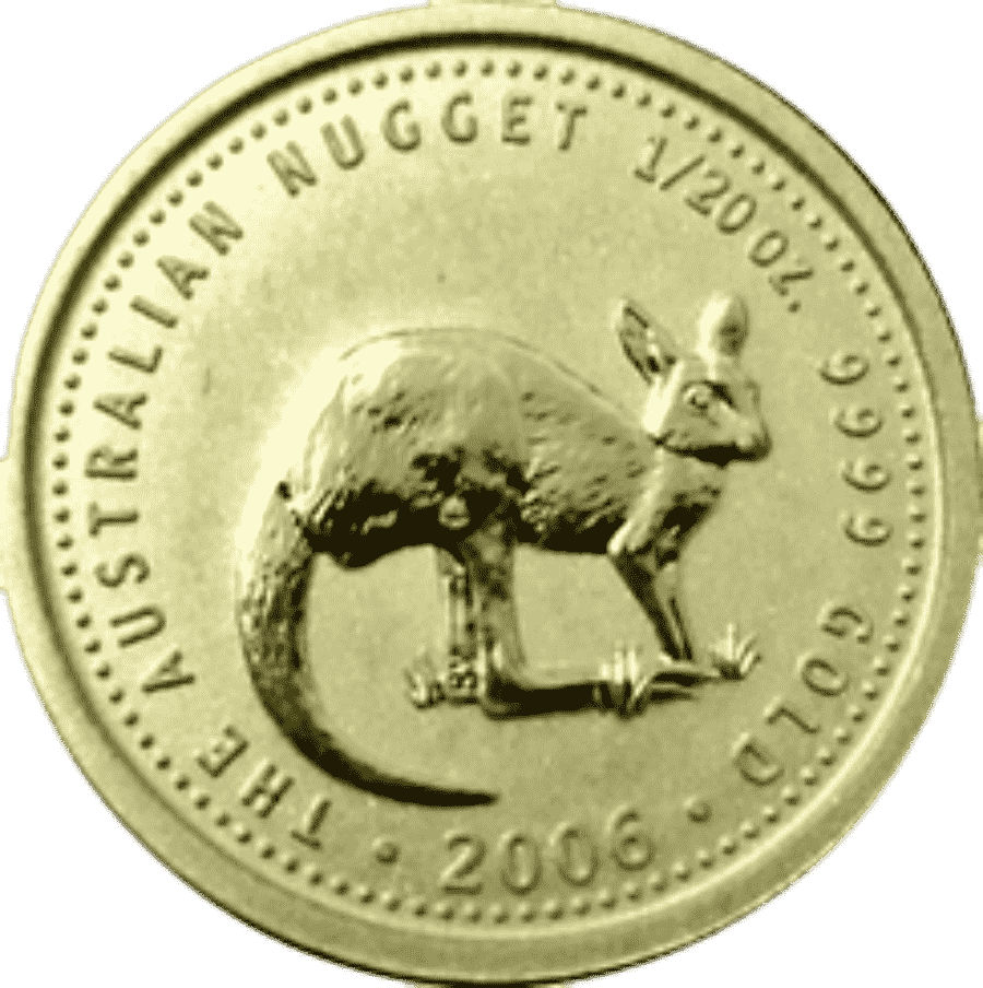 Picture of 2006 1/20th oz Australian Kangaroo Gold Coin