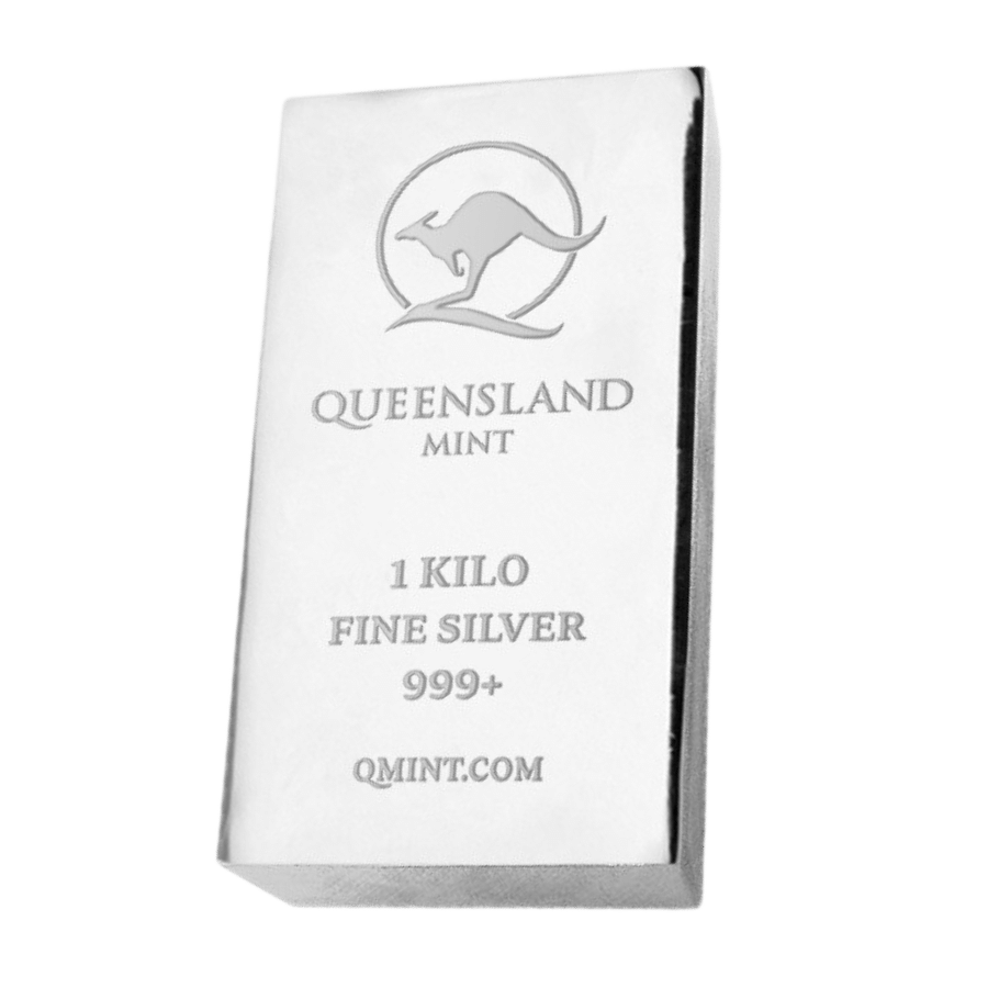 Picture of 1kg Queensland Mint Kangaroo Silver Extruded Bar