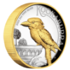 Picture of 2022 2oz Australian Kookaburra Silver Proof High Relief Gilded Coin in box