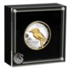 Picture of 2022 2oz Australian Kookaburra Silver Proof High Relief Gilded Coin in box