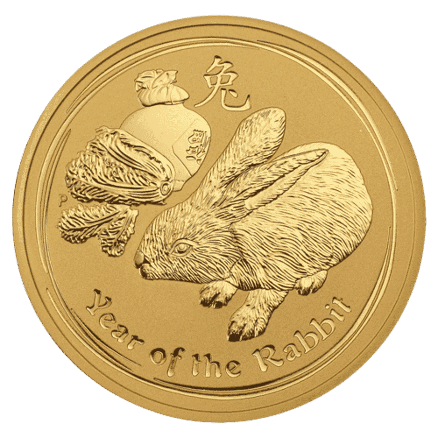 Picture of 2011 2oz Lunar Rabbit Gold Coin