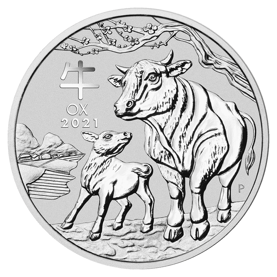 Picture of 2021 1/2oz Lunar Series III Year of the Ox Silver Coin