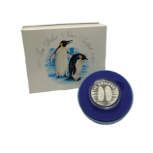 Picture of 1992 $10 Birds of Australia - Emperor Penguin Silver Proof Coin in Presentation Box
