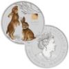 Picture of 2023 1kg Lunar  Year of the Rabbit Silver Coin with Gold Privy Mark in Presentation Box