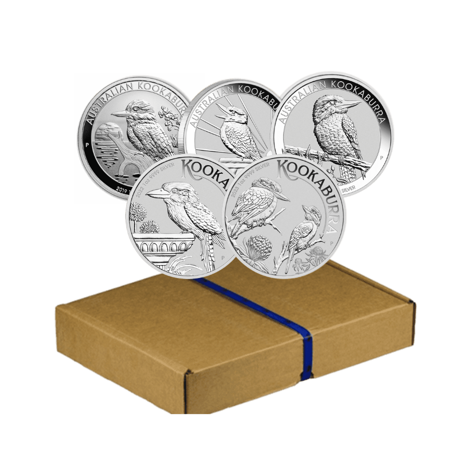 Picture of Kookaburra Sequence Chrono-Collection - 100 x 1oz 2019-2023 Kookaburra Coins