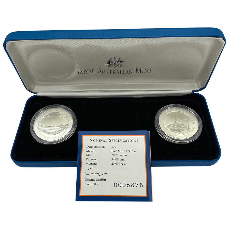 Picture of 1998 Melbourne Silver Coins of The Victorian Capital 2 Proof Coin Set in Presentation Box