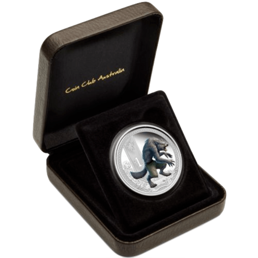 Picture of 2013 1oz Mythical Creatures - Werewolf Silver Coin in Presentation Case