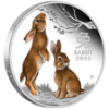 Picture of 2023 Lunar Series III Year Of The Rabbit 1oz Silver Coin Trio in Presentation Box