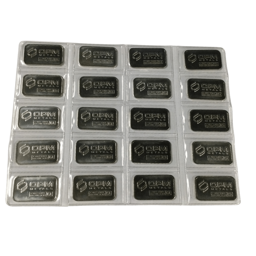 Picture of Silver Slab - 20 x 1oz OPM Silver Minted Bar