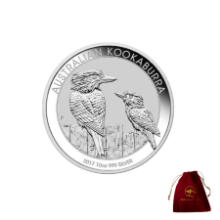 Picture of 2017 10oz Kookaburra Silver Coin w Free Gift Bag