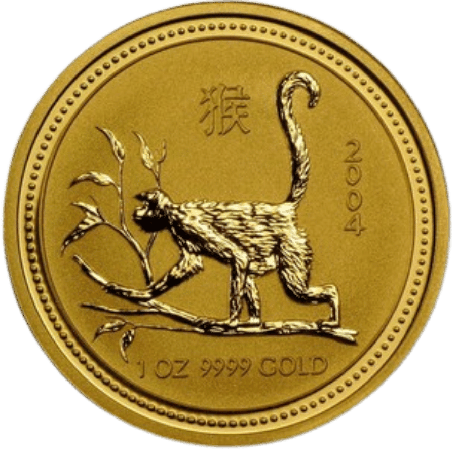 Picture of 2004 1oz Lunar Year of the Monkey Gold Coin