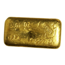 Picture of 5.01oz Vintage Geomin Gold Cast Bar