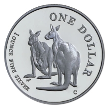 Picture of 1999 1oz Kangaroo Silver Proof Coin in Presentation Box