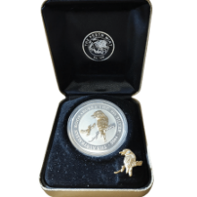 Picture of 2004 1oz Kookaburra Gilded Silver with Pin in Presentation Box